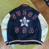 GUESS AUTHENTIC 1981 REAL LEATHER BOMBER JACKET