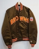 VINTAGE STARTER USA BROWNS BOMBER JACKET