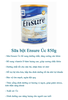 Sữa bột Ensure Úc 850g