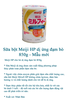 Sữa bột Meiji HP dị ứng đạm bò 850g - Mẫu mới