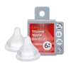 Núm bình sữa UPIS Silicone Nipple (Set 2 cái)