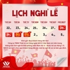 Wico Thông Báo Nghỉ Lễ 30/04 - 01/05/2024