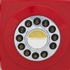 GPO Retro GPO746WRED 746 Wall Mount Push Button Telephone - Red (Large Item, Red)