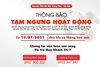 Tạm ngưng hoạt động nhưng không ngừng phục vụ