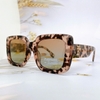 Mắt Kính Burberry Nữ Vuông Màu Nâu Beo Cao Cấp Mã 6068
