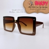 Mắt Kính Mắt Kính Thời Trang Nữ Tròng Vuông - Kính Chanel Nữ Màu Nâu Cao Cấp 2328