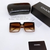 Mắt Kính Mắt Kính Thời Trang Nữ Tròng Vuông - Kính Chanel Nữ Màu Nâu Cao Cấp 2328