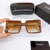 Mắt Kính Mắt Kính Thời Trang Nữ Tròng Vuông - Kính Chanel Nữ Màu Nâu Cao Cấp 2328