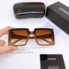 Mắt Kính Mắt Kính Thời Trang Nữ Tròng Vuông - Kính Chanel Nữ Màu Nâu Cao Cấp 2328