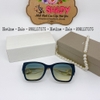 Mắt Kính Thời Trang Nữ - Kính Dior Xanh Cổ Vịt Gọng Kim Loại Tròng Polarized Cao Cấp 6098