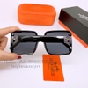Mắt Kính Thời Trang Nữ - Kính Hermes Nữ Vuông Đen Gọng Chữ H Đen Cao Cấp Mã 6198