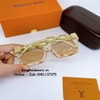 Mắt Kính Louis Vuitton Nữ Màu Nâu Sữa Gọng Xích Vàng