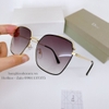 Mắt Kính Thời Trang Nữ - Kính Dior Nữ Vuông Viền Kim Loại Tròng Polarized Màu Đen Khói B80-148