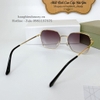 Mắt Kính Thời Trang Nữ - Kính Dior Nữ Vuông Viền Kim Loại Tròng Polarized Màu Đen Khói B80-148