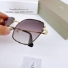 Mắt Kính Thời Trang Nữ - Kính Dior Nữ Vuông Viền Kim Loại Tròng Polarized Màu Đen Khói B80-148