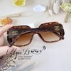 Mắt Kính Thời Trang Nữ - Kính Chanel Nữ Nâu Hổ Phách Dáng Vuông Viền Kim Loại Polarized Cao Cấp Mã 9151