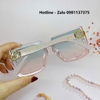 Mắt Kính Thời Trang Nữ - Kính Gucci Nữ Cao Cấp Tròng Vuông Ombre Xanh Hồng 8932 Full Box