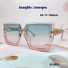 Mắt Kính Thời Trang Nữ - Kính Gucci Nữ Cao Cấp Tròng Vuông Ombre Xanh Hồng 8932 Full Box