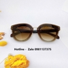 Mắt Kính Thời Trang Nữ - Kính Gucci Nữ Màu Nâu Gọng Nhũ Ánh Kim Cao Cấp Mã SP 2771