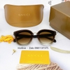 Mắt Kính Thời Trang Nữ - Kính Gucci Nữ Màu Nâu Gọng Nhũ Ánh Kim Cao Cấp Mã SP 2771