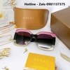 Mắt Kính Thời Trang Nữ - Kính Gucci Nữ Vuông Bảng To Đen Gọng Hồng Cao Cấp GC00836 Fullbox
