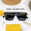 Mắt Kính Thời Trang Nữ - Kính Gucci Nữ Vuông Đen Gọng Đen Logo Cao Cấp 1102