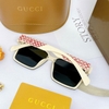Mắt Kính Thời Trang Nữ - Kính Gucci Nữ Vuông Đen Gọng Trắng Sữa Cao Cấp 1102