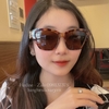Mắt Kính Thời Trang Nữ Mắt Mèo - Kính Chanel Nữ Nâu Hổ Phách Gọng Đính Logo Hãng