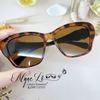 Mắt Kính Thời Trang Nữ Mắt Mèo - Kính Chanel Nữ Nâu Hổ Phách Gọng Đính Logo Hãng