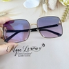 Mắt Kính Thời Trang Nữ Tròng Vuông - Kính Chanel Nữ Màu Ombre Tím Xanh