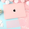 Combo ốp + phủ phím hồng Pastel cho Macbook