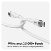 Cáp HYPERJUICE 2M SILICONE 240W USB-C TO USB-C CHARGING CABLE – HJ4002WHGL