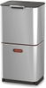Thùng rác 2 ngăn Joseph Joseph 30060 TotemCompact 60L - Stainless Steel