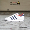 [ĐÃ QUA SỬ DỤNG] Giày Thể Thao Casual ADIDAS SUPERSTAR NAVY / RED FV8270 - SECONDHAND CHÍNH HÃNG 100%