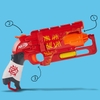 NERF Zombie Strike Hammershot Blaster – Red Color Scheme