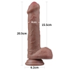 8'' Dual Layered Silicone Cock Hàng Chính Hãng