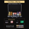 Vali Poker có 200/300/ 400/500 Chip Phỉnh Poker Ngôi Sao hàng Chính Hãng Cao Cấp