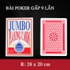 Bộ Bài Giấy, Bài Tây/Bài Poker Size To Cỡ Lớn Khổ A4 Chống Xước Cao Cấp BKL