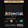 Vali Poker có 200/300/ 400/500 Chip Phỉnh Poker Ngôi Sao hàng Chính Hãng Cao Cấp