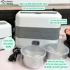 Hộp Cơm Cắm Điện Văn Phòng BuCook - 2 tầng 4 ngăn, cắm điện làm nóng, cao cấp, nhỏ gọn, chắc chắn