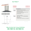 Máy Hút Mùi Gắn Tường EUROSUN EH-70K11E, EH-90K11E, Công Suất 1000m³/h