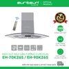 Máy Hút Mùi Gắn Tường EUROSUN EH-70K26S, EH-90K26S, 1000m³/h+Remote