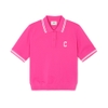 Áo Croptop MLB Korea Women's Basic Cleveland Guardians Magenta