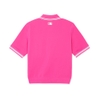 Áo Croptop MLB Korea Women's Basic Cleveland Guardians Magenta