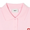 Áo Croptop MLB Korea Women's Heart Cleveland Guardians Pink