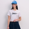 Áo Croptop MLB Korea Women's Basic Varsity Cultive LA Dodgers White