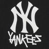 Áo Croptop MLB Korea Women's Street Small Logo New York Yankees Black
