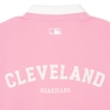 Áo Polo MLB Korea Varsity Shoulder Color Overfit Collar Cleveland Guardians Pink