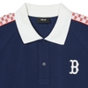 Áo Polo MLB Korea Mono Partial Pattern Collar Boston Red Sox Navy