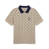 Áo Polo MLB Men's Classic Monogram Full Board Pattern Karati Boston Red Sox L.Beige